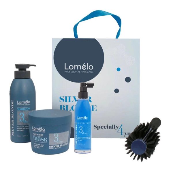 מארז טיפוח לשיער בלונדיני ומובהר – LOMELO